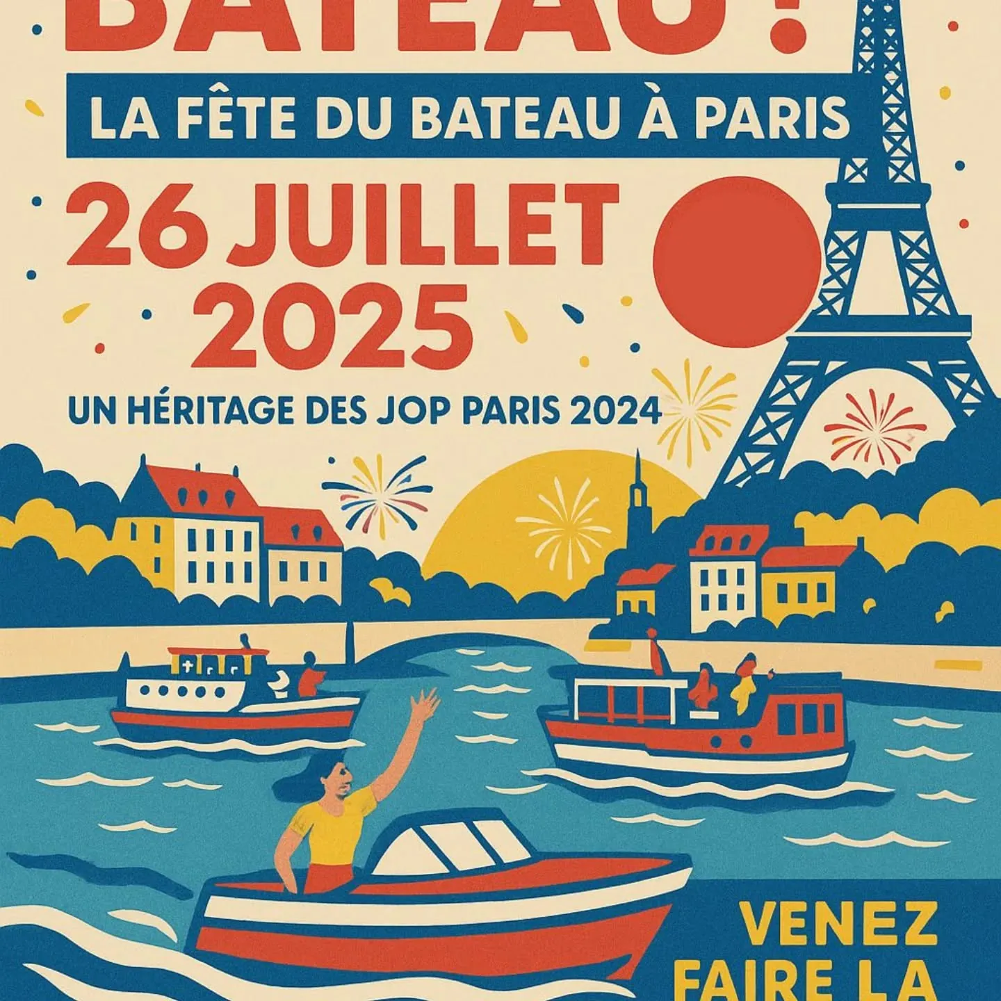 Venez revivre avec nous, au sein de la Flottille de Paris, la cérémonie d'ouverture des JO Paris 202