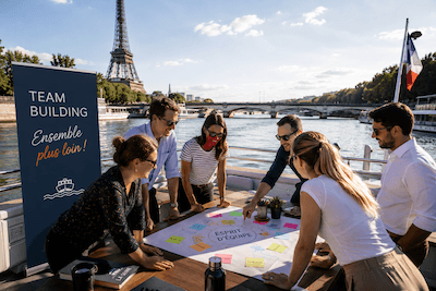 Team Building bateau Paris, sur la Seine : 1 activité qui marque les esprits